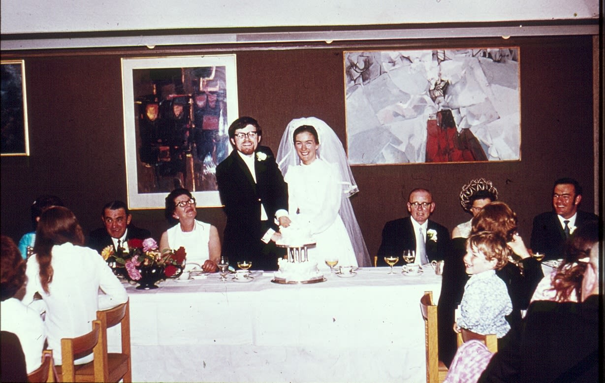 David Brooks (m.1968) married his wife Jeannie in the Chapel in 1971. They held the reception at Leckhampton.