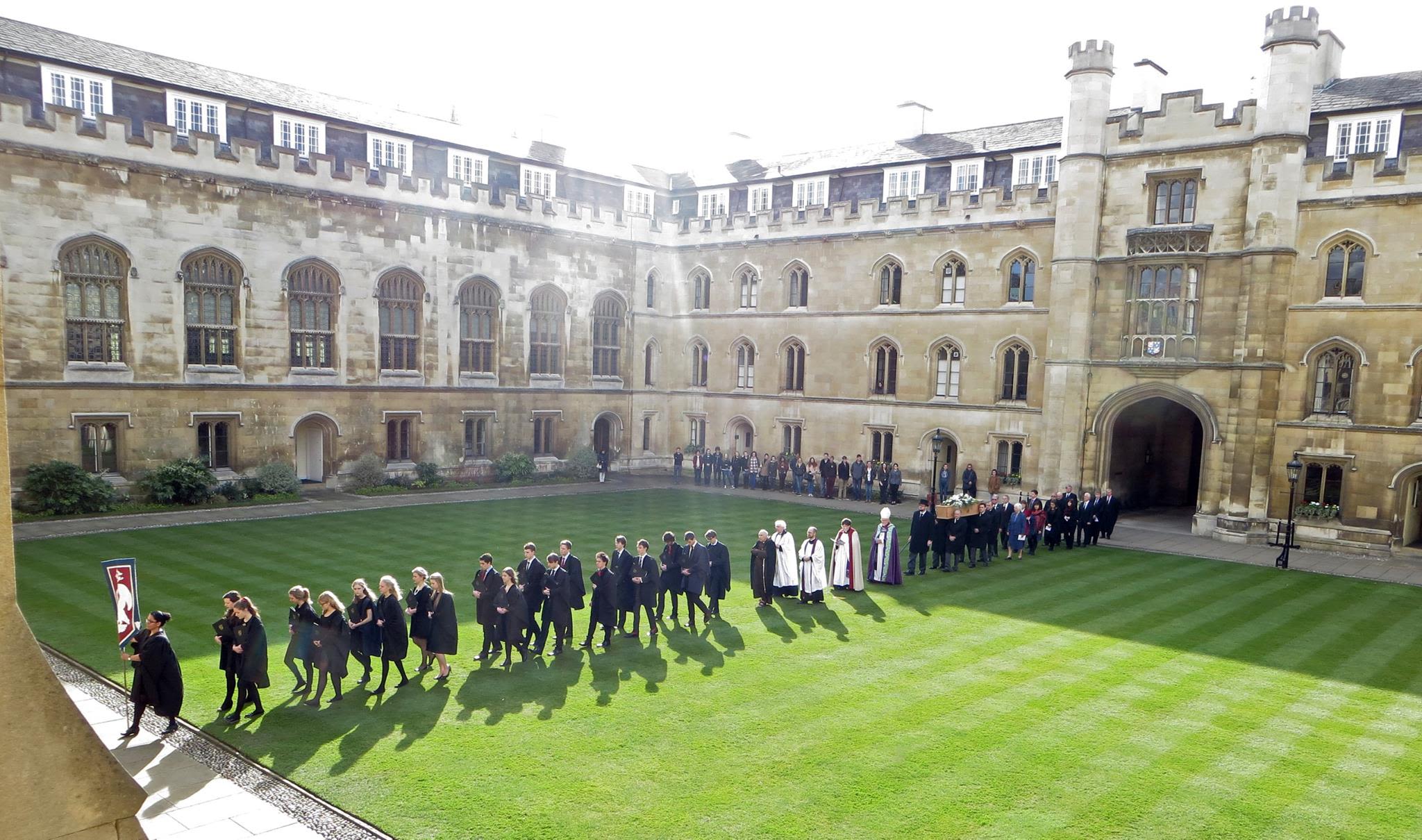 Oliver Rackham's funeral.