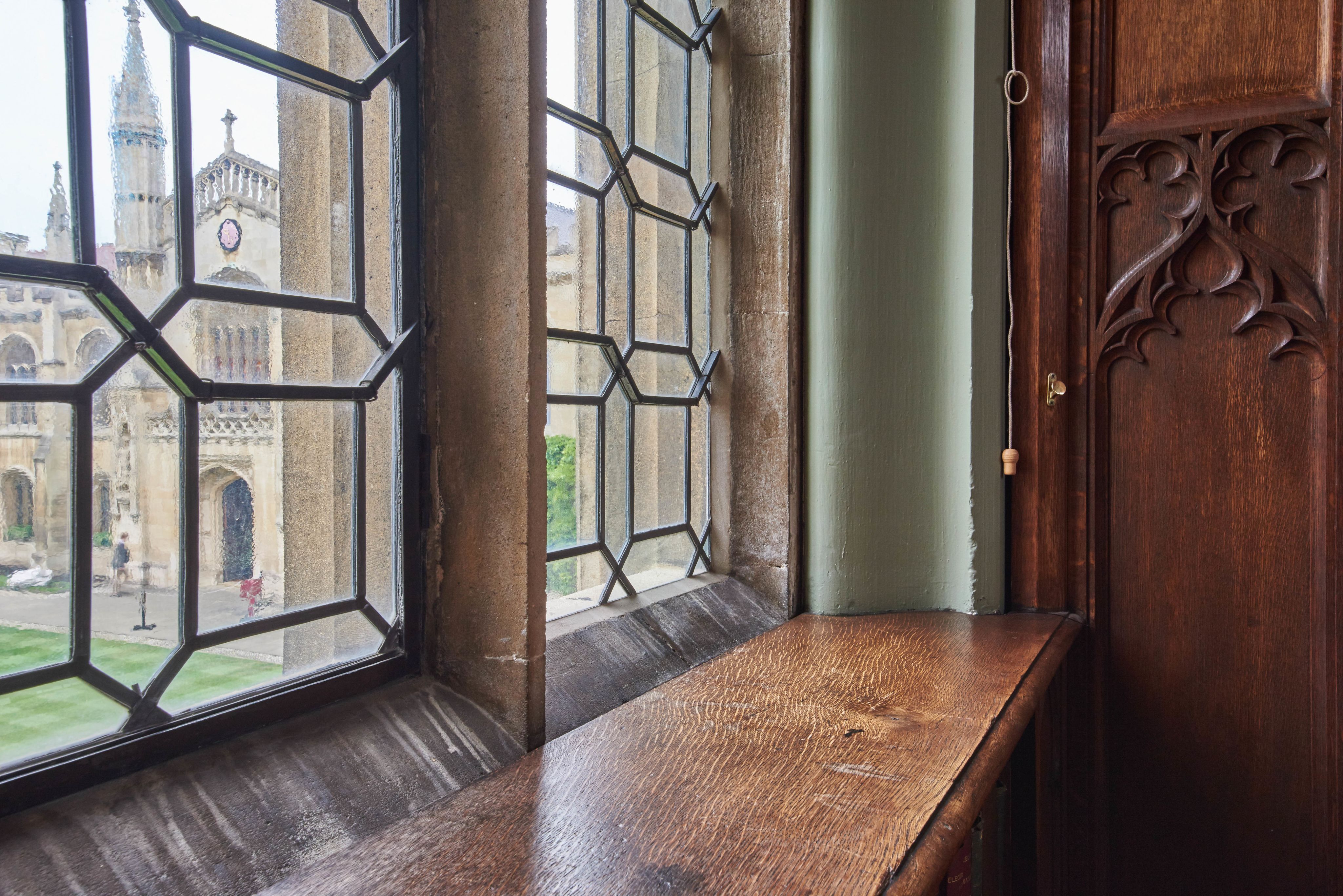 The Parker Library overlooks New Court and the Chapel of Corpus Christi College Cambridge. Corpus Christi is the only college in Cambridge and Oxford founded by the townspeople.
