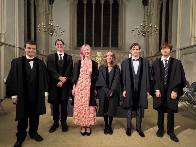 Brandon receives his Foundation Scholarship