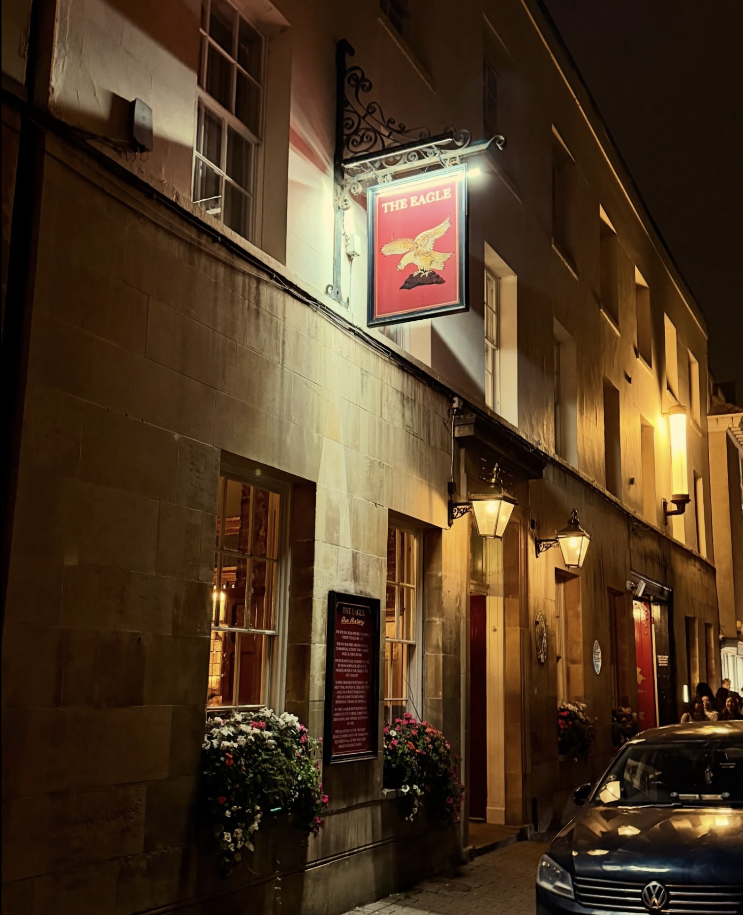 the front of the Eagle pub