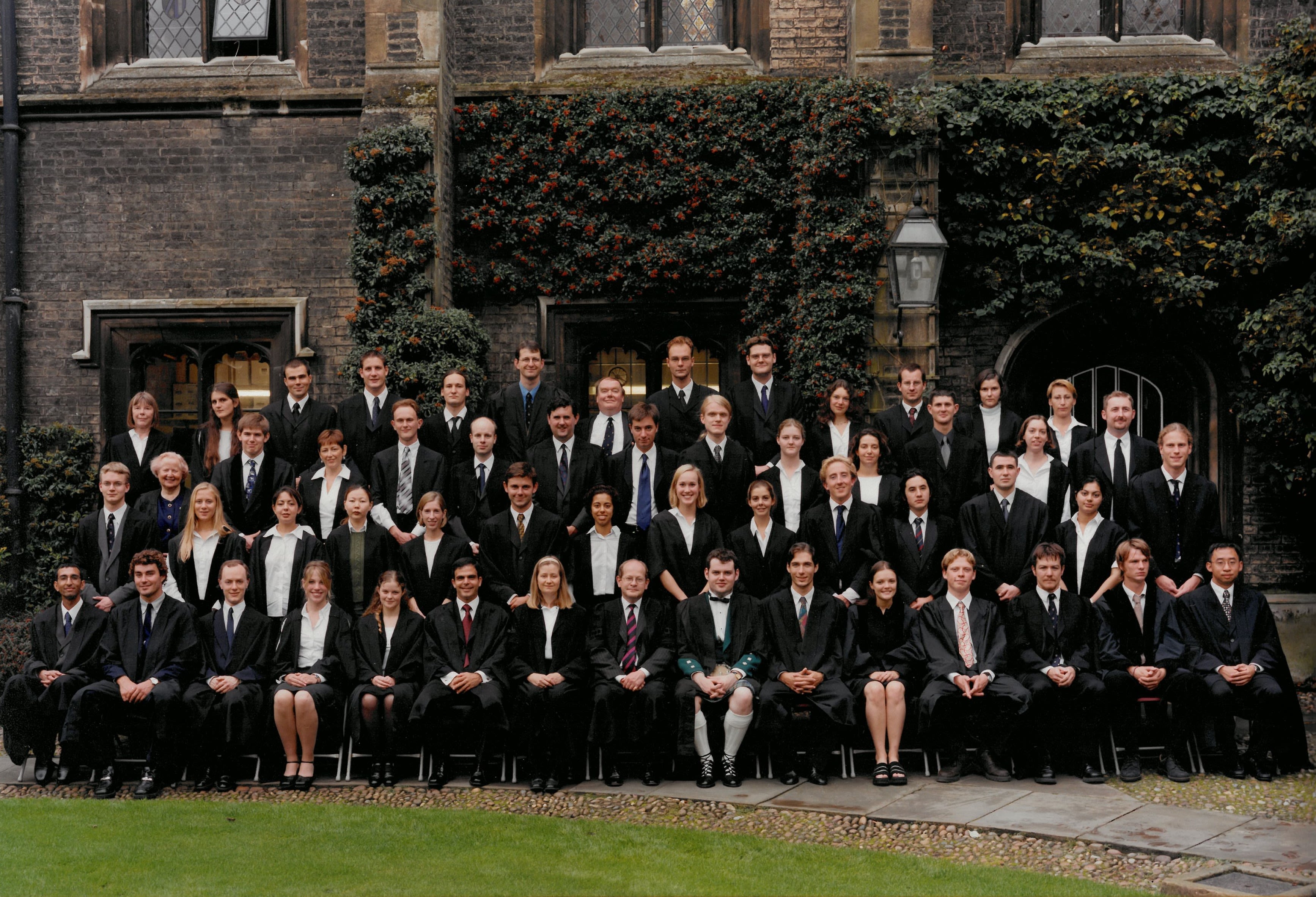 Naila at matriculation in Old Court, she is third from the left on the second row.