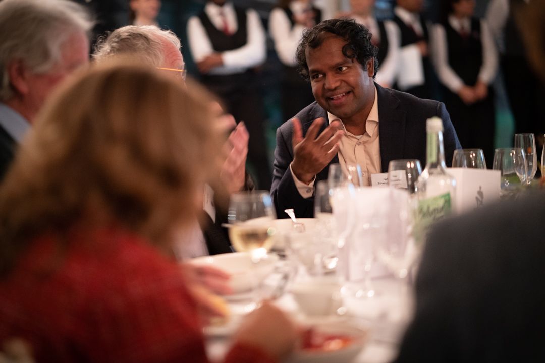 Sabesan attending the 60th anniversary of Leckhampton.