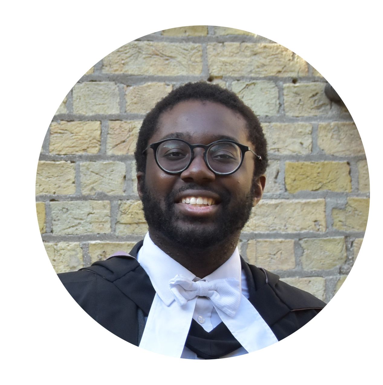 Student in graduation clothes