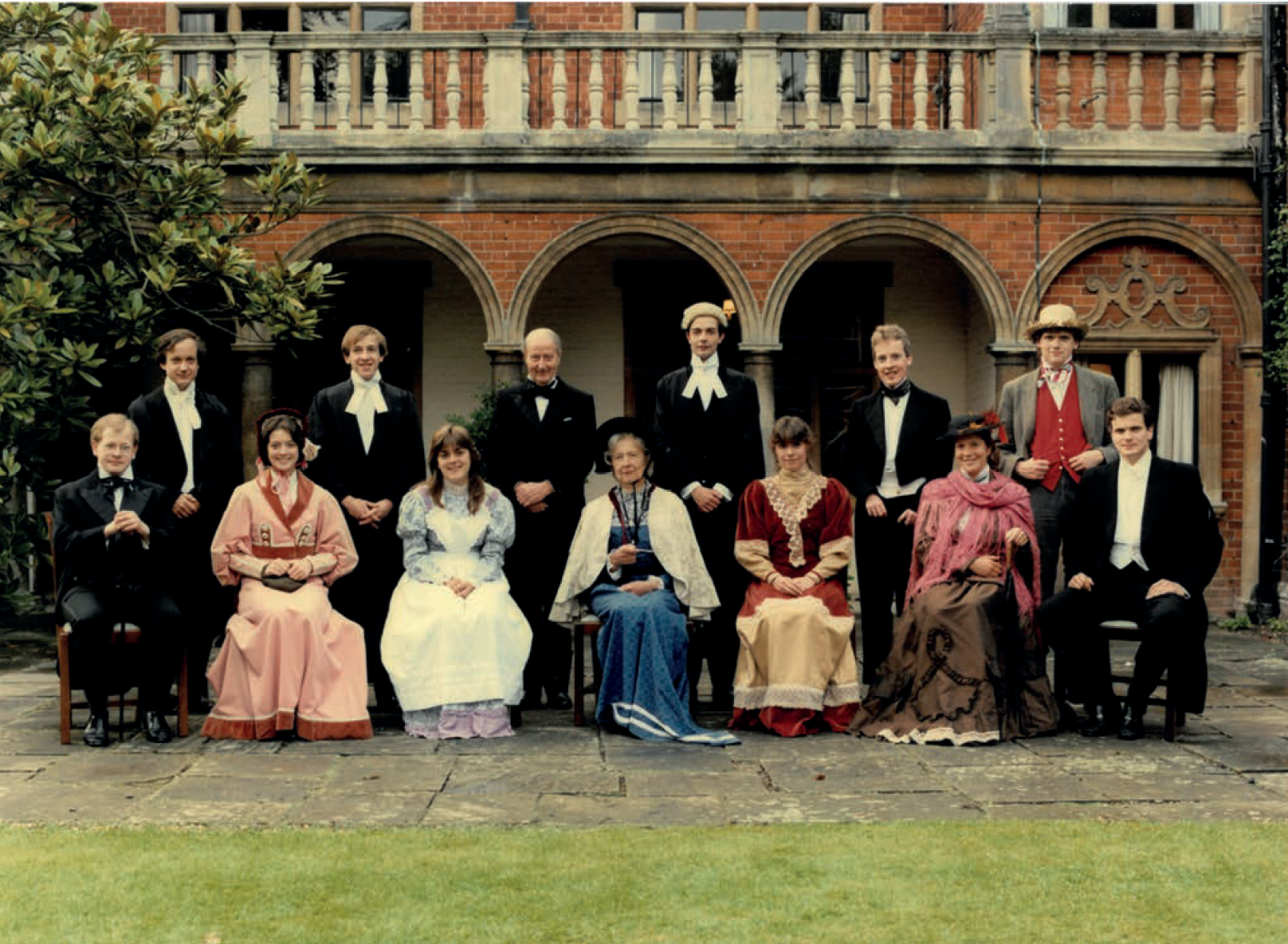 Kathy (front row, third from the left) was a member of the Leckhampton Players.