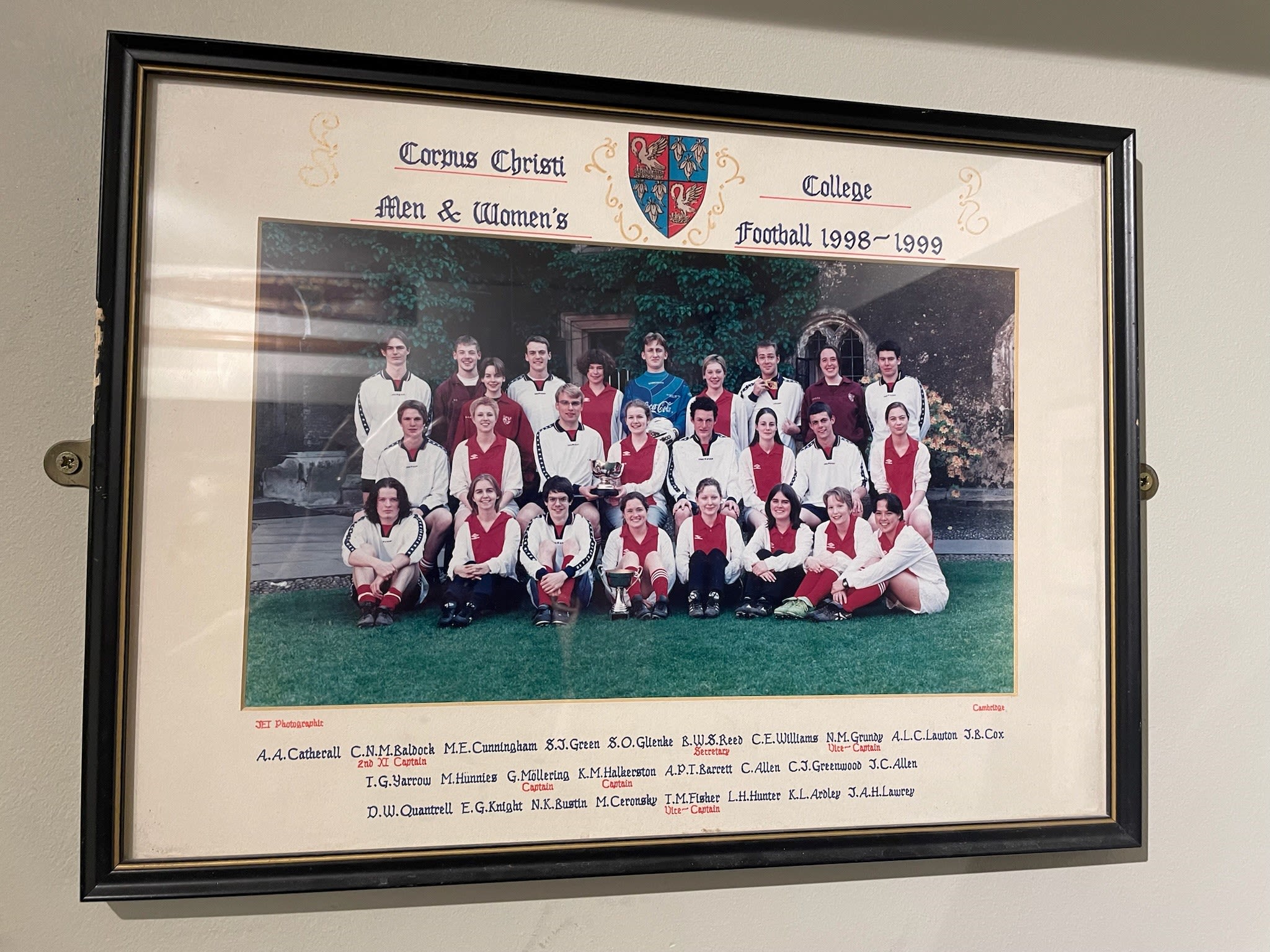 Megan was a  member of the College mixed football team.