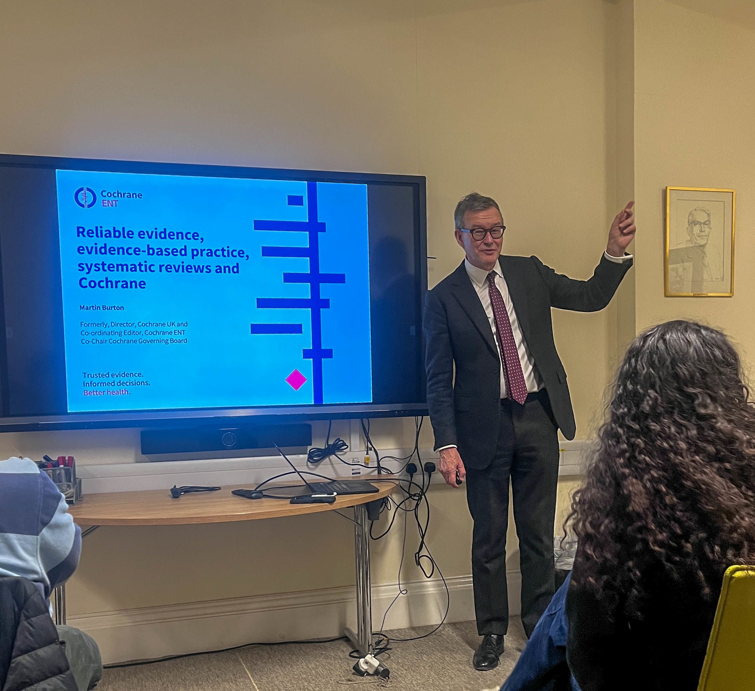 Martin recently gave a talk on evidence-based medicine to the Lewis Society of Medicine.