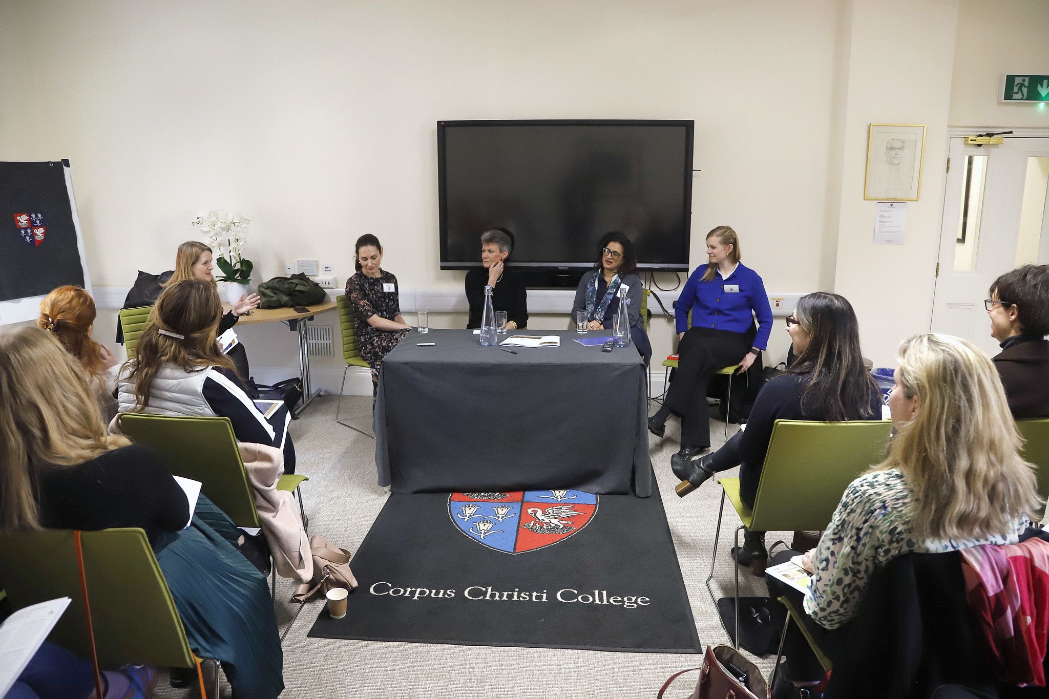 The panel discussing equality in finance and business featured several entrepreneurs and successful businesswomen.