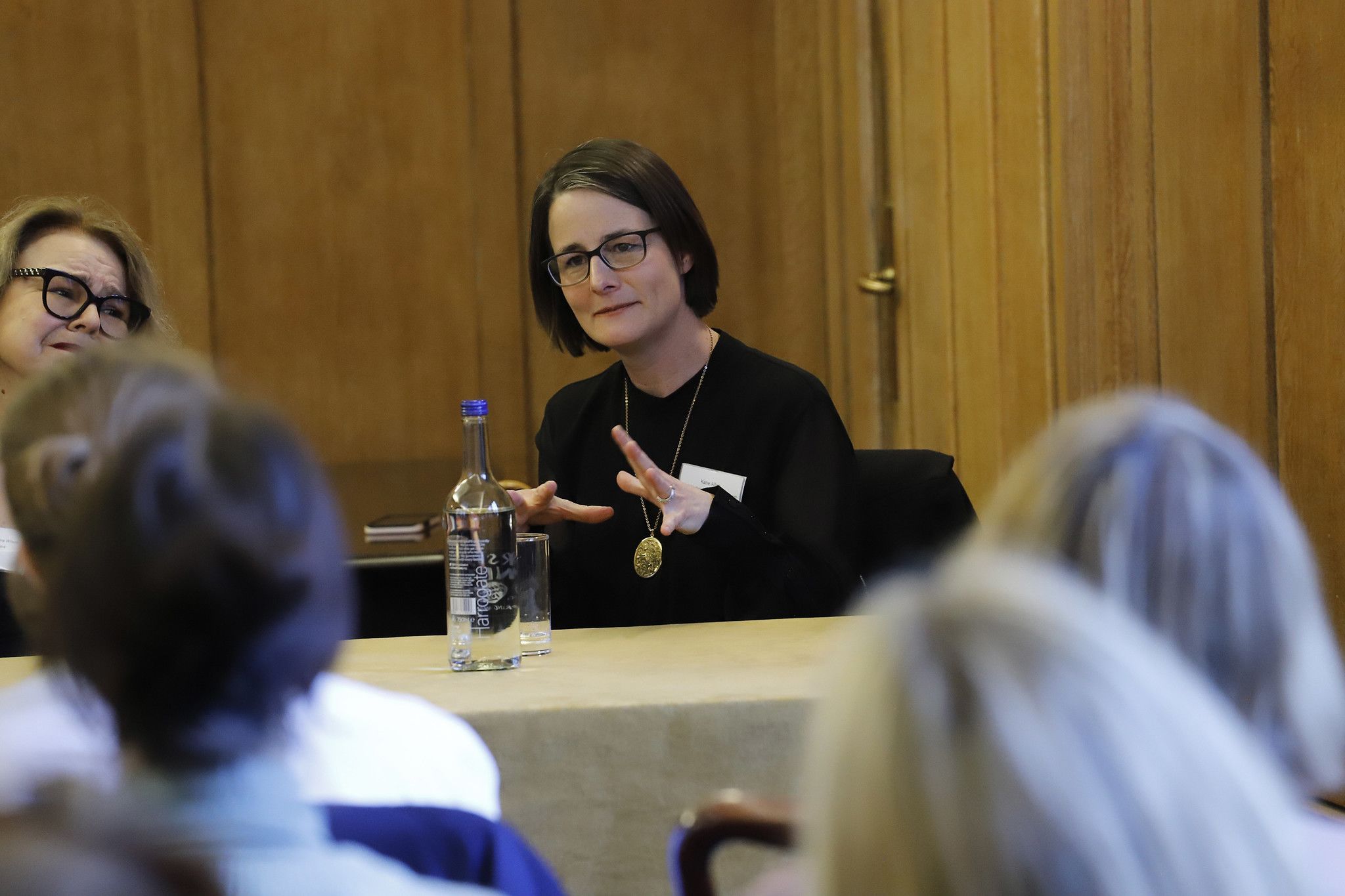 Alumnae Katie Allen, journalist and author, discussing book-writing and the publishing industry.