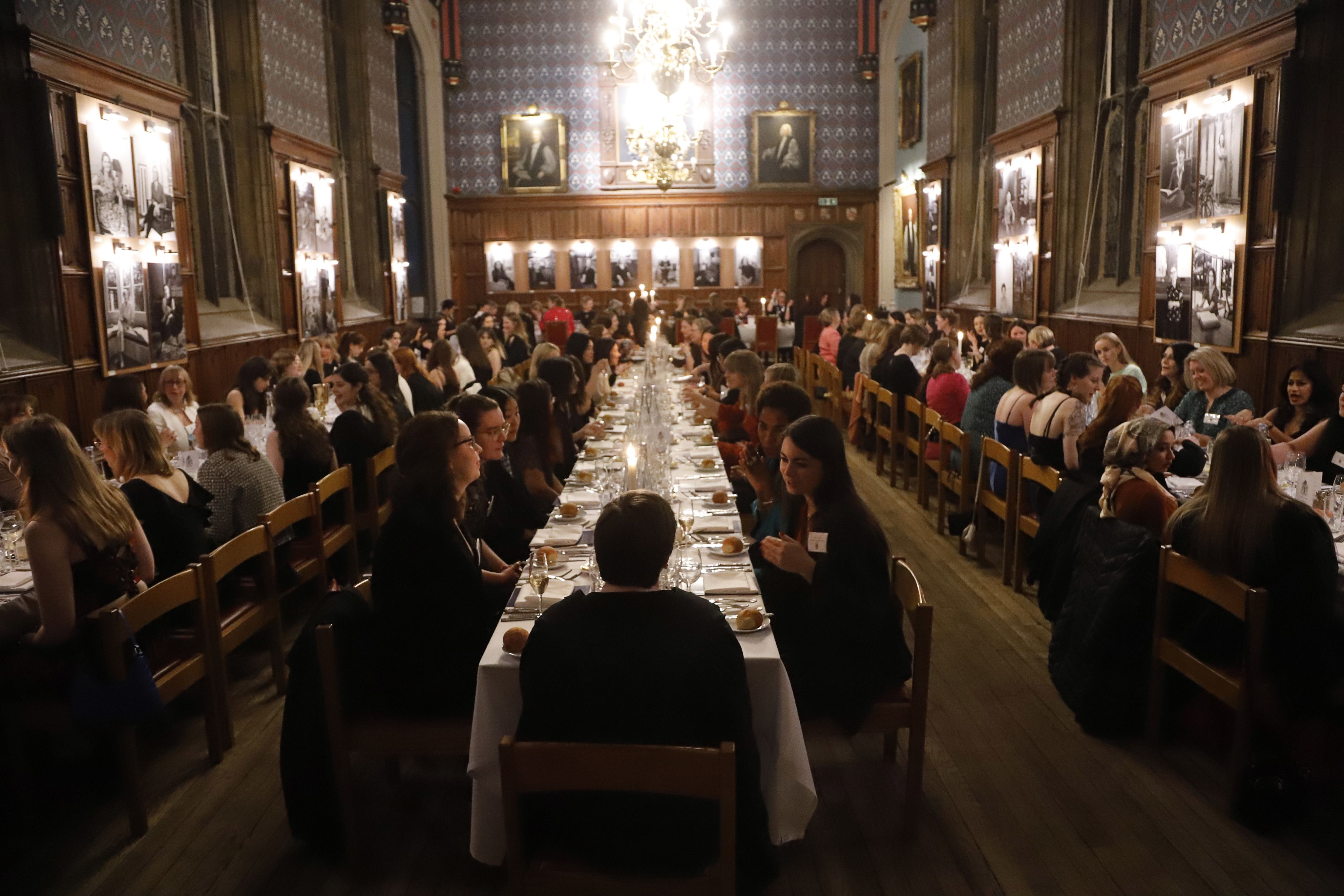 The College held two all-female formal dinners, inviting staff and students as well as alumnae.