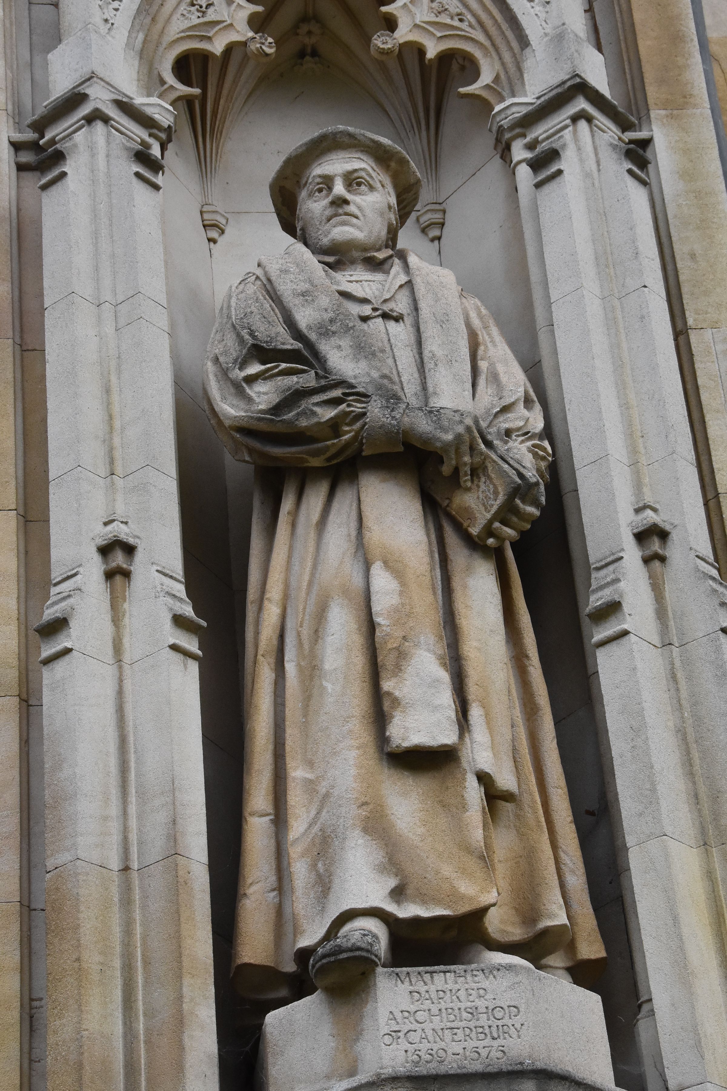 A statue of Matthew Parker