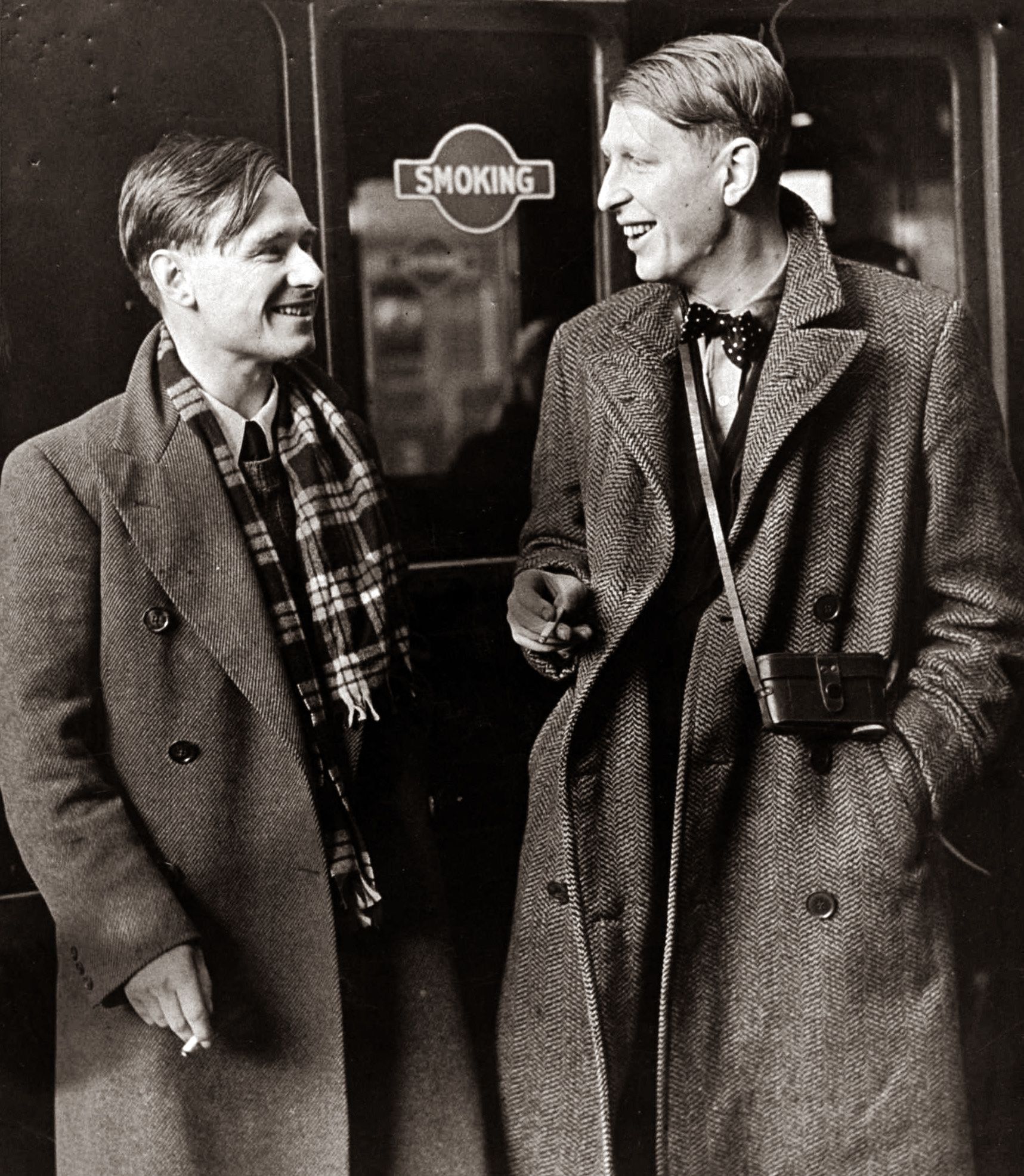 W H Auden and Christopher Isherwood in 1938.